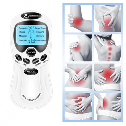 8 Mode EMS Electric Herald Tens Machine Acupuncture Body Massage Digital Therapy Massager Muscle Stimulator Electrostimulator