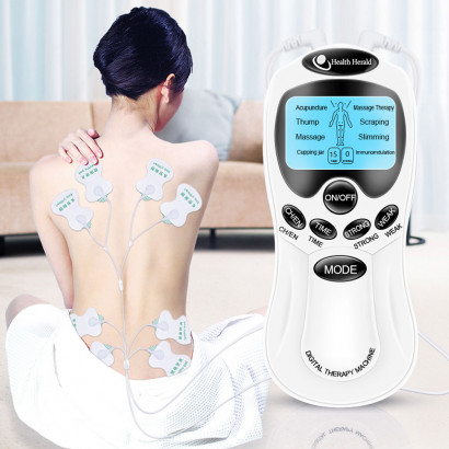 8 Mode EMS Electric Herald Tens Machine Acupuncture Body Massage Digital Therapy Massager Muscle Stimulator Electrostimulator